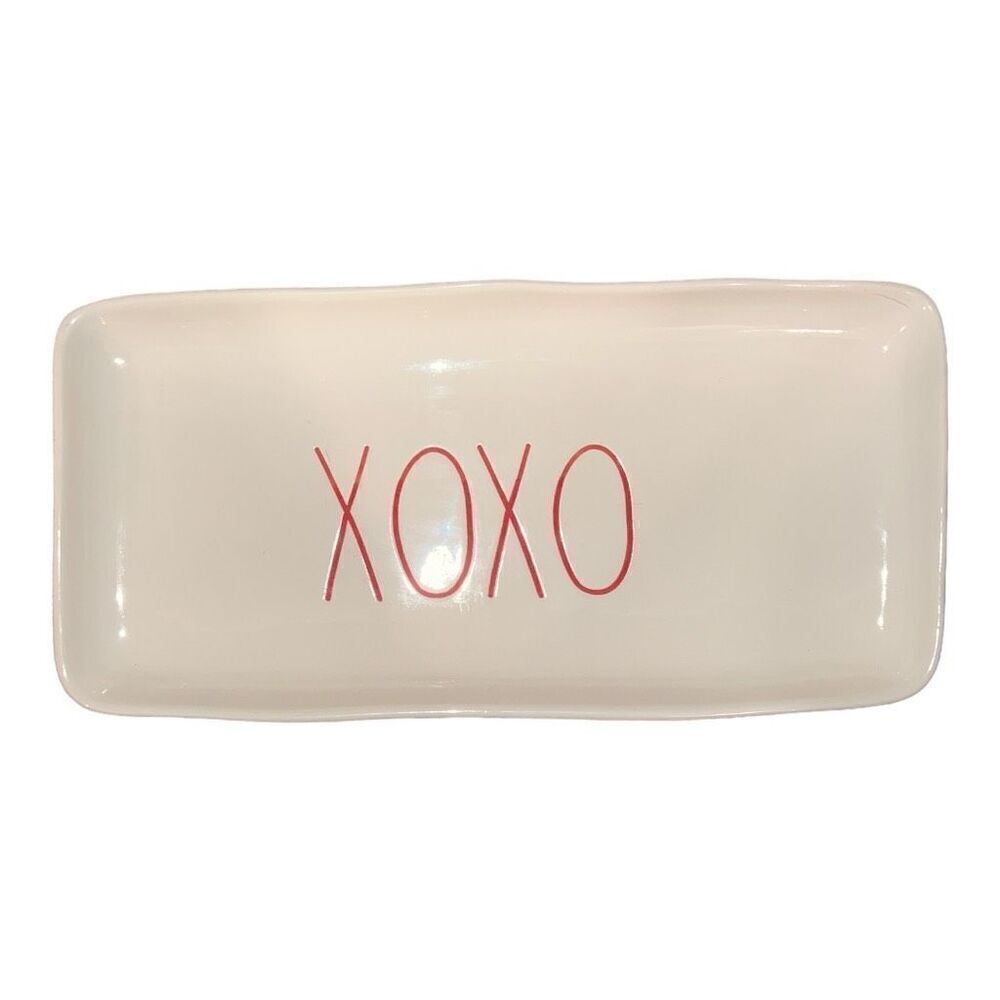 Rae Dunn large XOXO platter